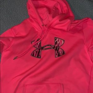Neon Pink Under Armour Hoodie